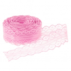 Лента декоративная,Тонкое Кружево, Светло-розовый