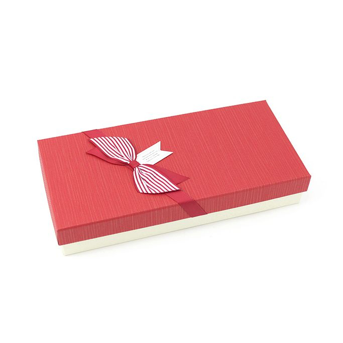 Коробка подарочная "Успех" Красный с лентой и бантом