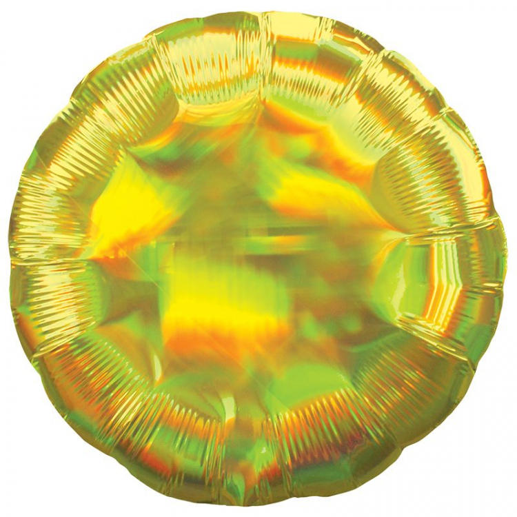 Шар Круг, Жёлтый, Перламутр / Iridescent Yellow Circle (в упаковке)