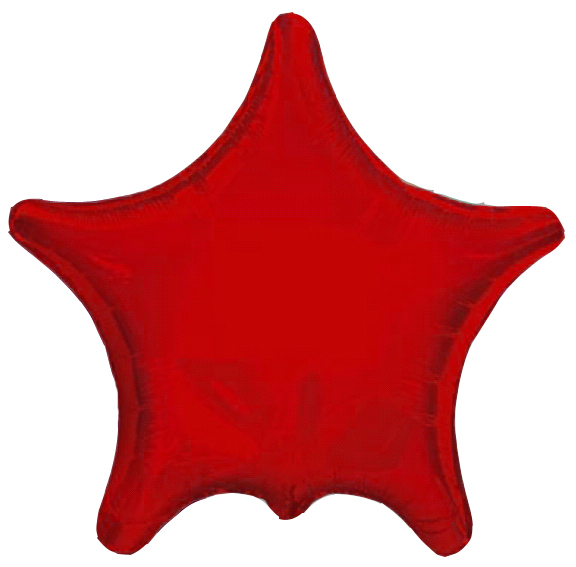 Шар Звезда, Остроконечная, Красный / Red (в упаковке)