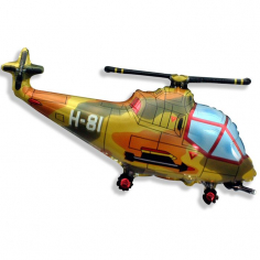 Шар Мини-фигура Вертолёт военный / Helicopter military (в упаковке)