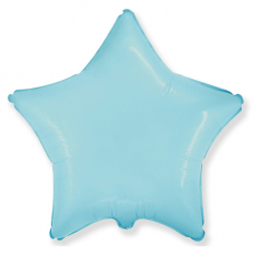 Шар Звезда, Светло-голубой / Blue baby (в упаковке)