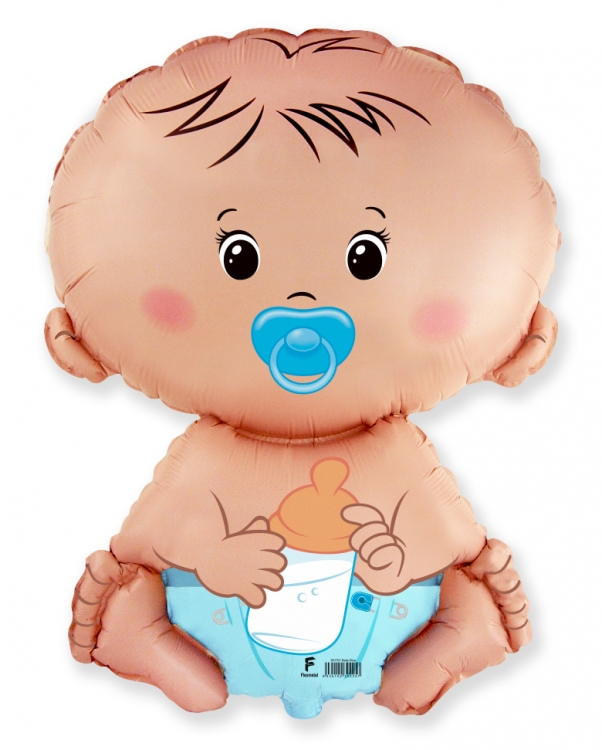 Шар Мини-фигура Малыш с соской / Baby Blue (в упаковке)