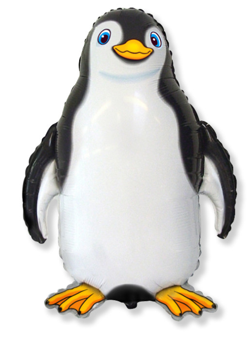 Шар Фигура, Счастливый пингвин (черный) / Happy Penguin (в упаковке)