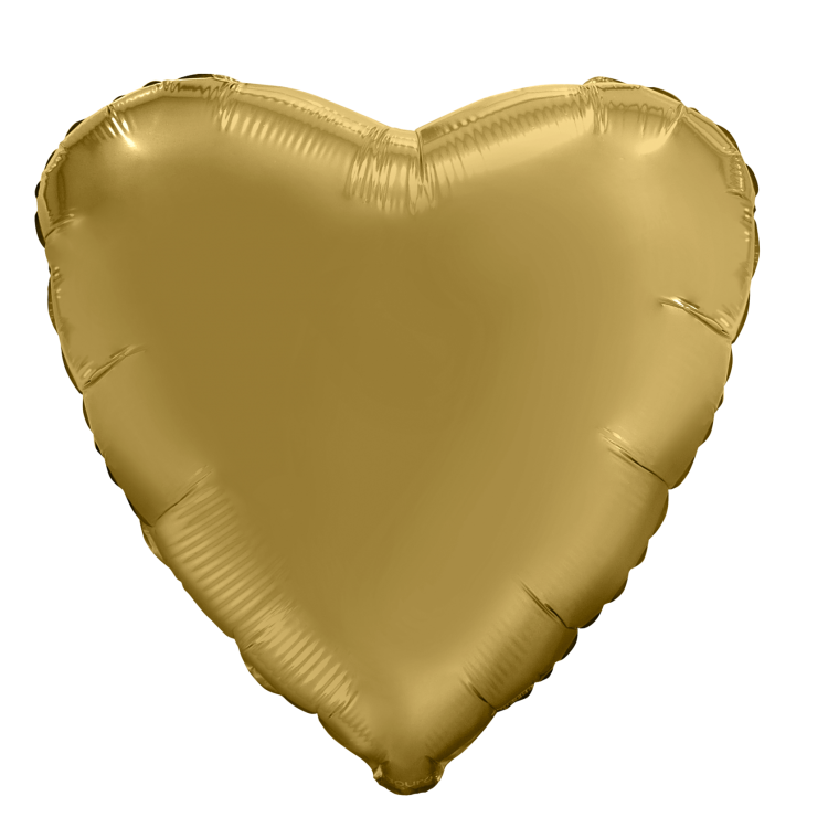 Шар Сердце, Золото, Мистик / Gold (в упаковке)